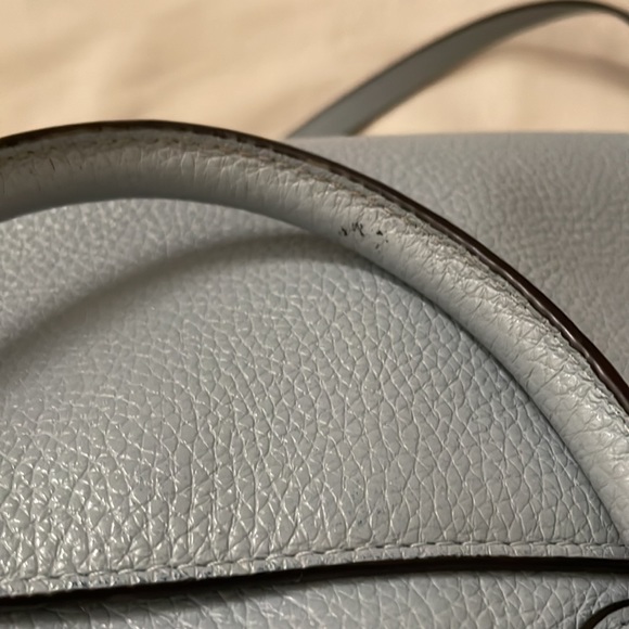 COACH coneflower blue satchel handbag soft LEATHER - Picture 12 of 16